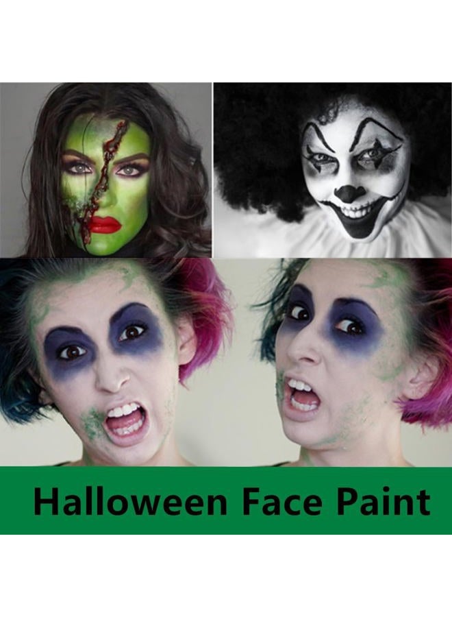 Go Ho Green Cream-Blendable Stick,Green Eye Black Face Body Paint,Hypoallergenic Camo/Hunting Face Paint Stick,SFX Witch Makeup,Safe Facepaint/Lip Smacking for Halloween - Image 4