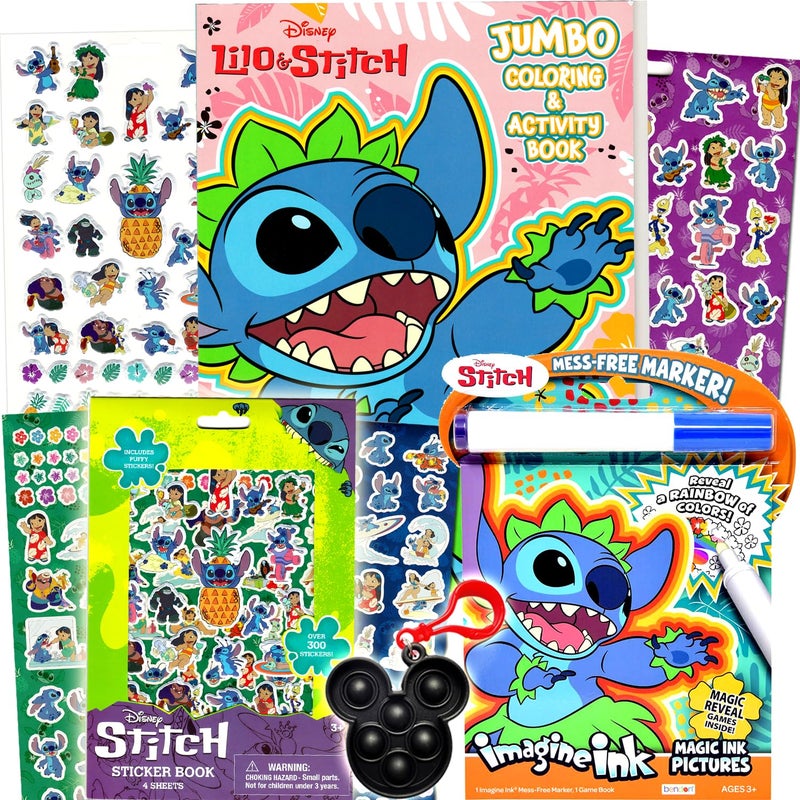 Bendon Disney Lilo and Stitch Coloring Book Super Set for Kids Bundle with Activity Pad Kids Coloring Book Stickers and More - Image 2