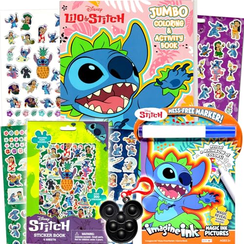 Bendon Disney Lilo and Stitch Coloring Book Super Set for Kids Bundle with Activity Pad Kids Coloring Book Stickers and More - Image 1