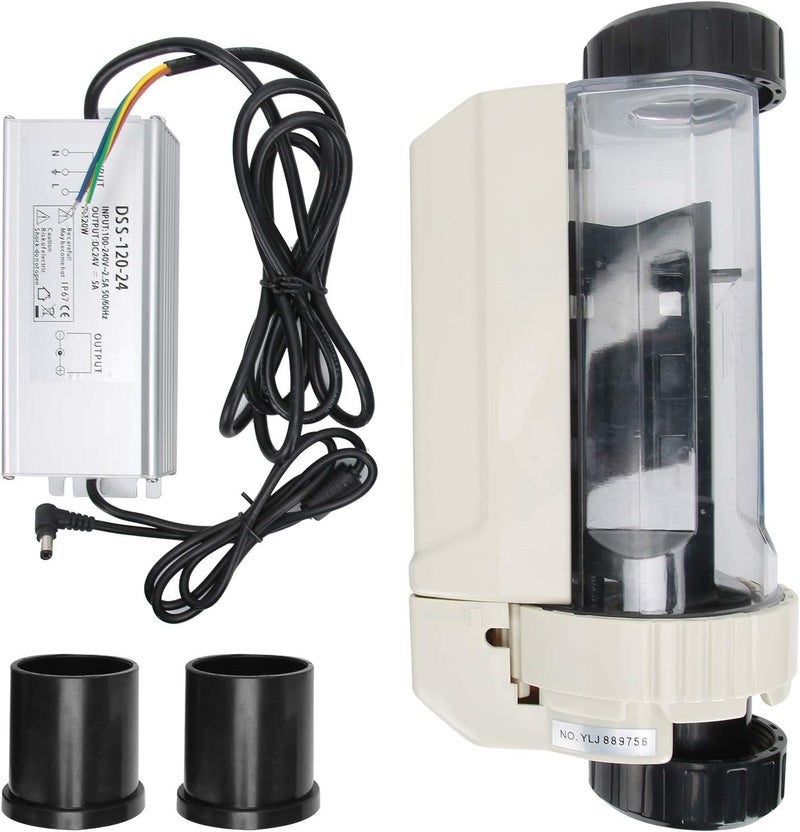 klarako Saltwater Chlorinator, 12g/H Automatic Cleaning Salt Water Pool Chlorine Generator System, Complete Functions Simple Operation Pool Chlorine Generator Chlorinator for SPA Swimming Pool - Image 1