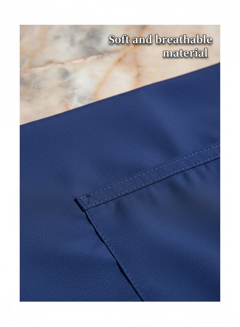 Mark Fairwhale New Minimalist V-Neck Short Sleeved Ankle Binding Men's Medical Hand Wash Suit Set - Image 4