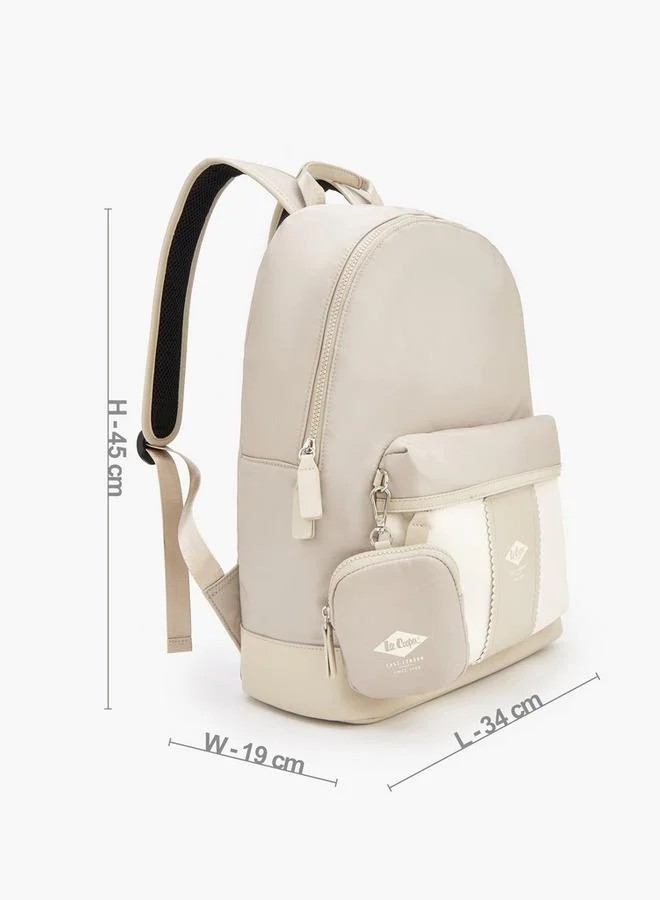 لي كوبر Solid School Backpack With Adjustable Shoulder Straps