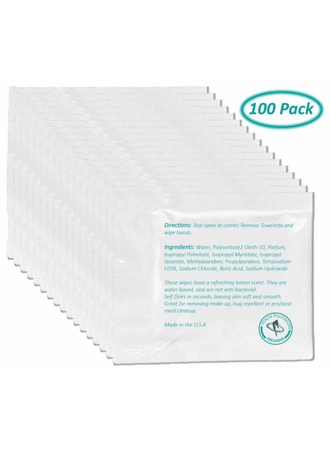 hao Hand Cleansing Pre-Moistened Refreshing Handynaps Wet Naps Moist Towelettes (100 Pack) - Image 2