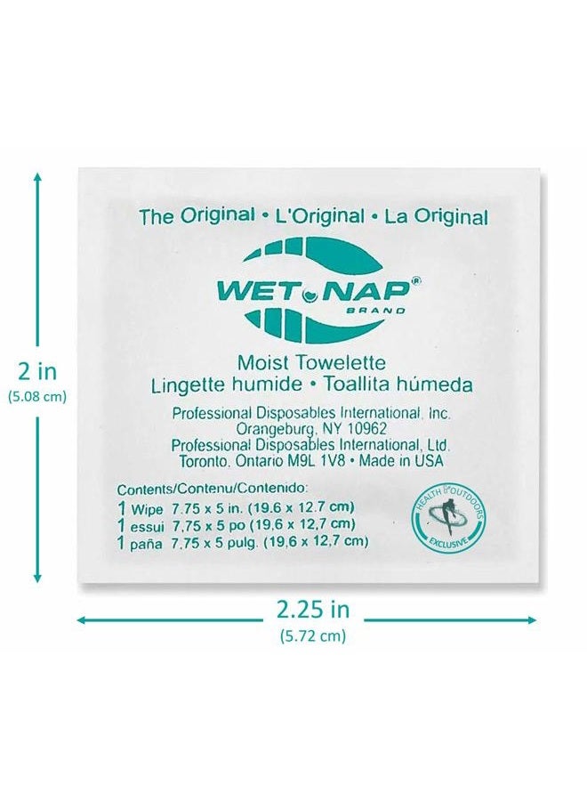 hao Hand Cleansing Pre-Moistened Refreshing Handynaps Wet Naps Moist Towelettes (100 Pack) - Image 3