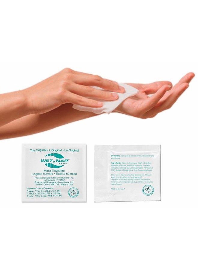 hao Hand Cleansing Pre-Moistened Refreshing Handynaps Wet Naps Moist Towelettes (100 Pack) - Image 5
