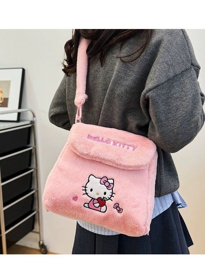 Sanrio Pink Hello Kitty crossbody bag, tote bag, plush bag, children's handbag  - Image 2