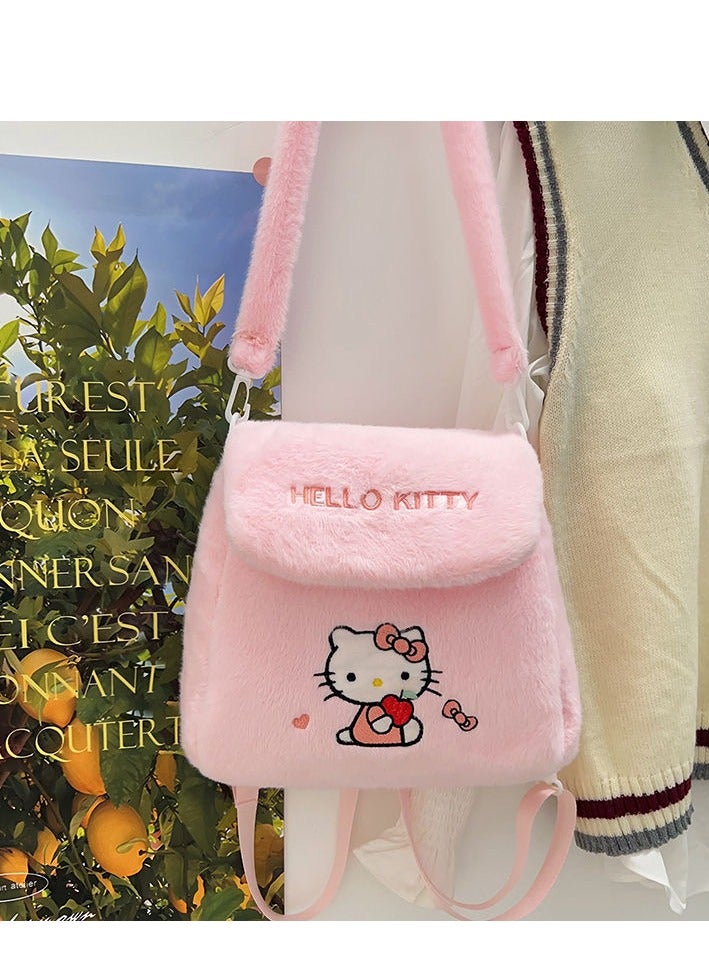 Sanrio Pink Hello Kitty crossbody bag, tote bag, plush bag, children's handbag  - Image 3
