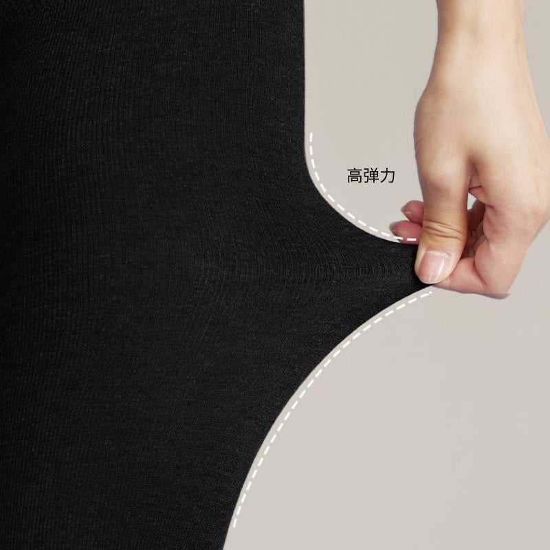 Fleece-Lined Thickened Black Leggings Women'S Outer Wear Warm Light Leg Artifact Slight Pressure Slim Not Lose Crotch Pantyhose - Image 5