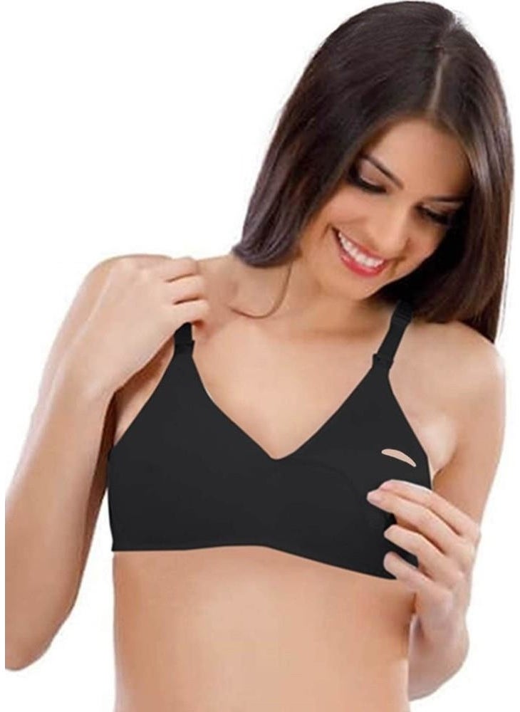 Liza 2-Piece Combed Cotton Maternity Nursing Bra  - Image 2