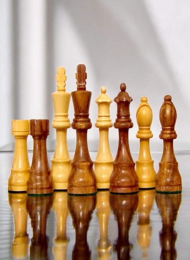 Enterro Wooden Chess Pieces 3.75 inch Standard - Staunton German Knight Series (Without Chess Board) - Image 3