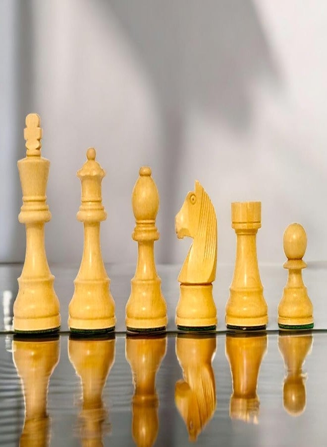 Enterro Wooden Chess Pieces 3.75 inch Standard - Staunton German Knight Series (Without Chess Board) - Image 2
