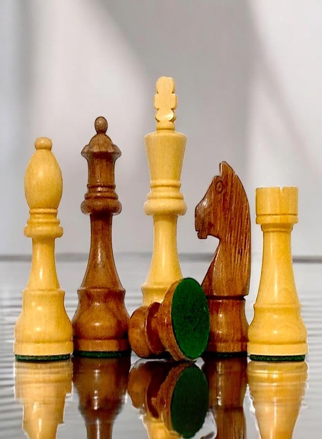 Enterro Wooden Chess Pieces 3.75 inch Standard - Staunton German Knight Series (Without Chess Board) - Image 4