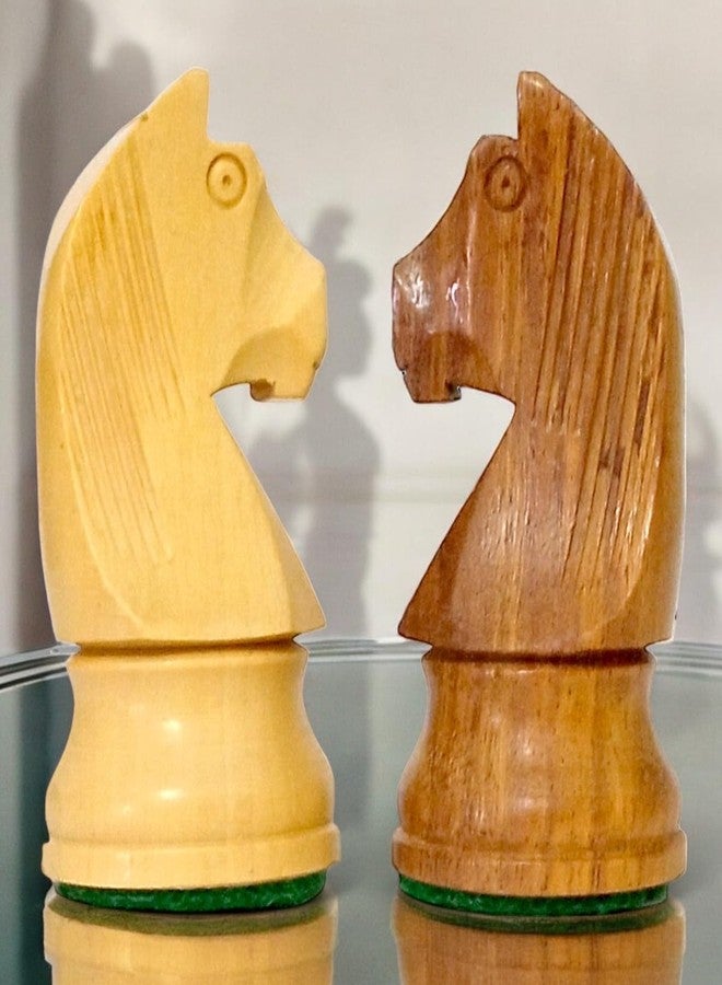 Enterro Wooden Chess Pieces 3.75 inch Standard - Staunton German Knight Series (Without Chess Board) - Image 5