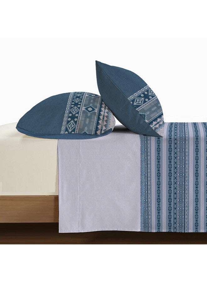 Trident Soft Comfort Bedsheet for Double Bed, 210 TC 100% Cotton Bedsheet, Soft and Breathable, King Size Bedsheet with 2 Pillow Covers - Ice Dust - Image 4