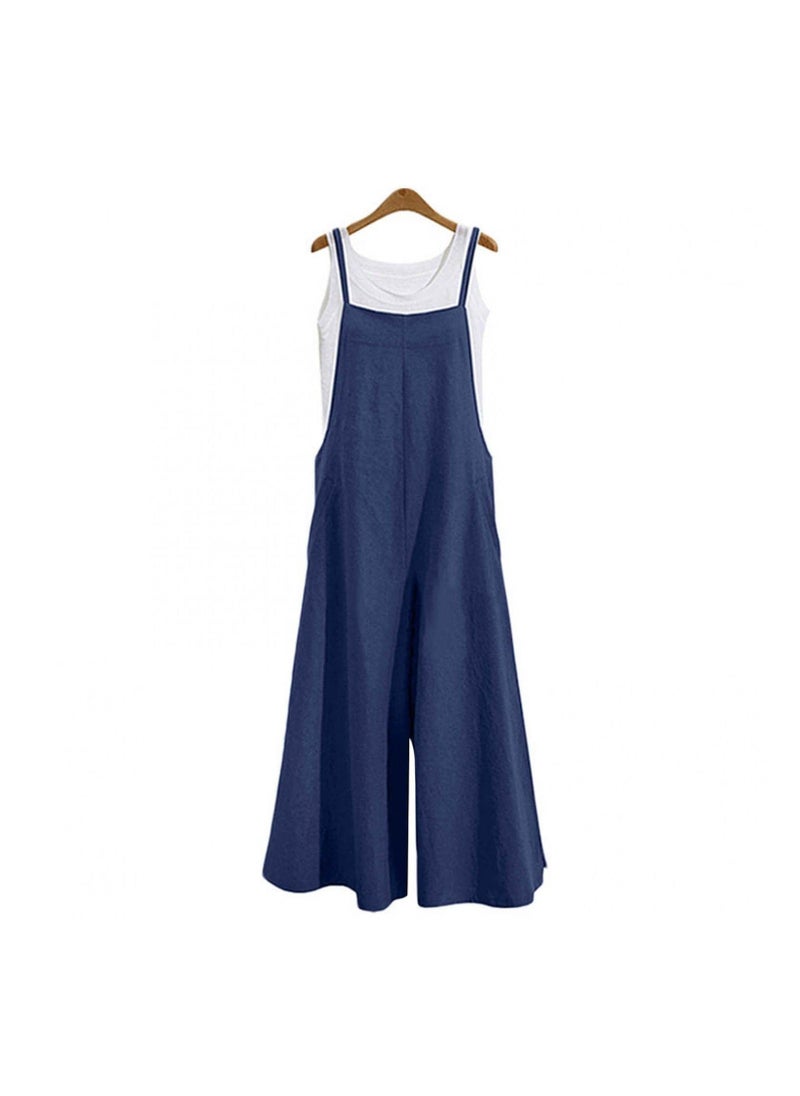 Y&D - Women’s Jumpsuit Loose Ankle Pants Wide Leg Jumpsuits Baggy Rompers Overalls with Pockets - Image 1