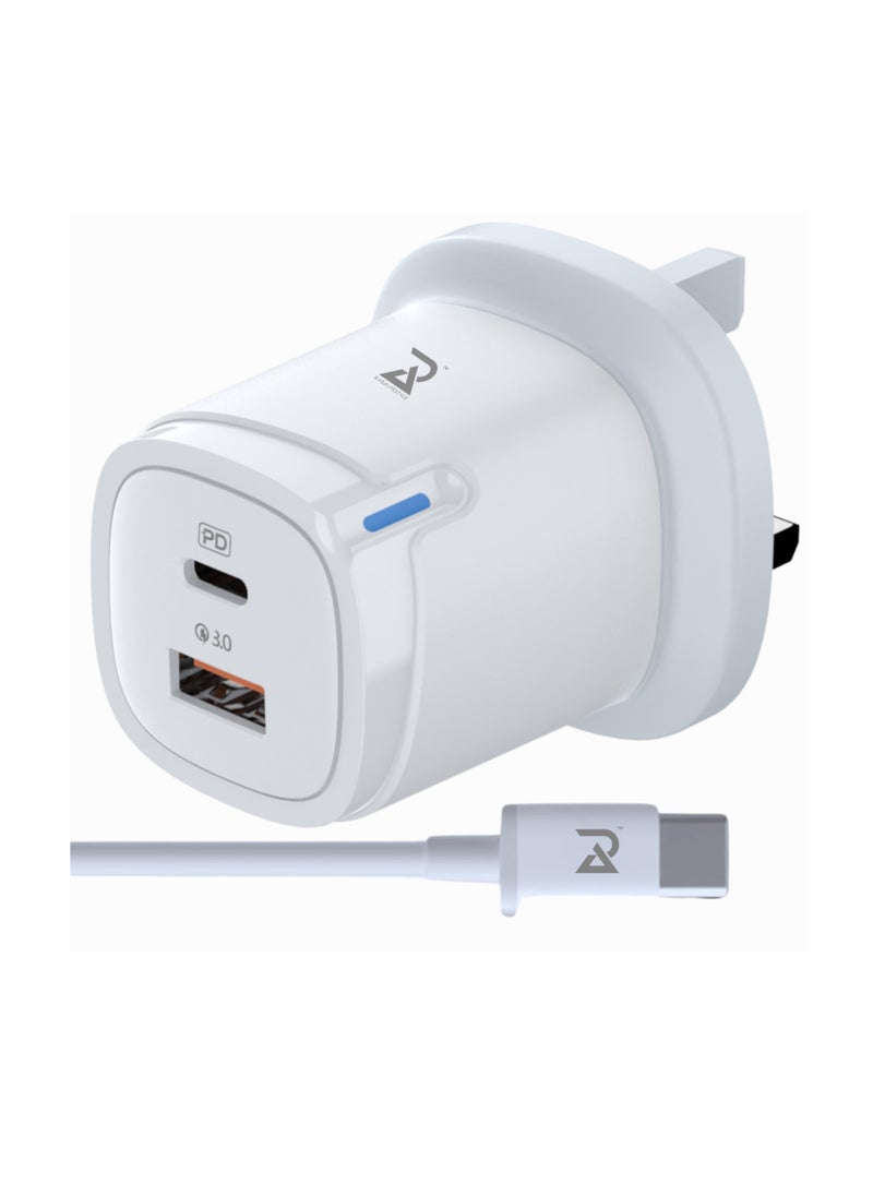 RADALIFESTYLE QC 9 Fast Charger With Quick-Charge 20 watt & Type C Cable Included  - Image 1
