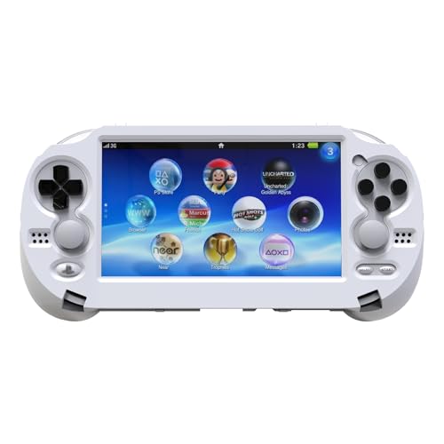 TEGRUP Hand Grip Handle for psv1000 ps vita 1000,Protective Case, L2r2 is Used to Click on The Back of The PSV.Gift of Raised Button Stickers, Tempered Film, Joystick Cap.(Matte Coating Black) - Image 2