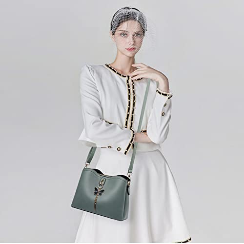 Xiaoyu Small Crossbody Bags for Women Fashion Purses for Teenage Girls Lightweight Handbags Shoulder Bag (Green) - Image 4