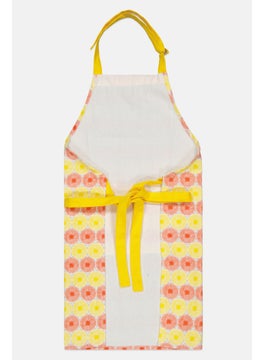 Sttelli Allover Print Adjustable Kitchen Apron, Yellow Combo  - Image 3