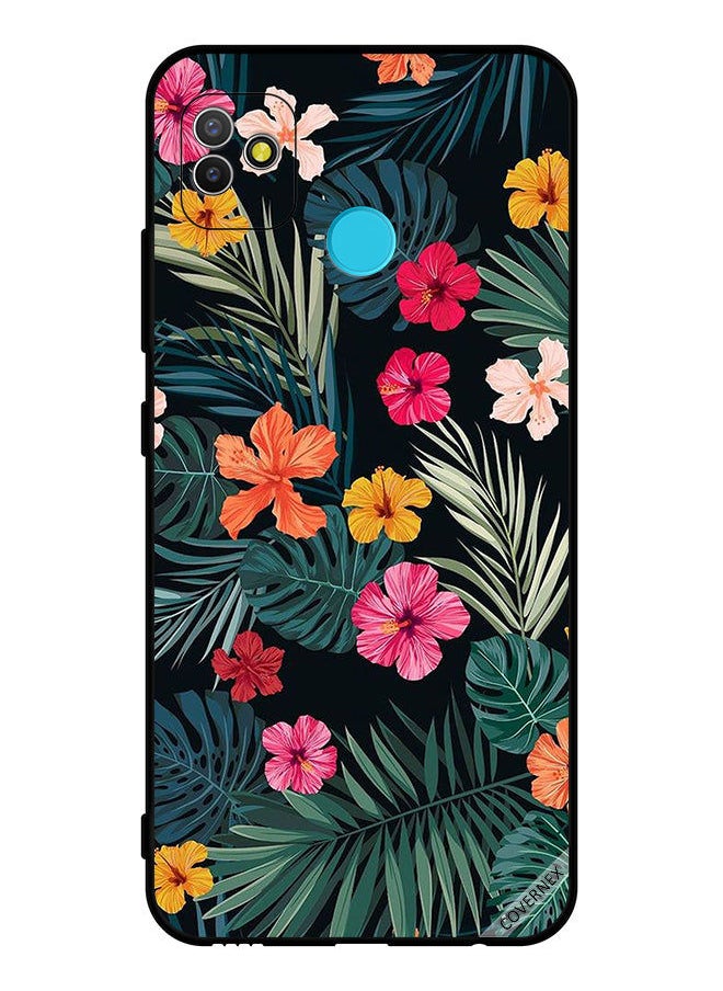 Covernex - Protective Case Cover For Tecno Pop 5 Multi Color Flowers And Feathers - Image 1