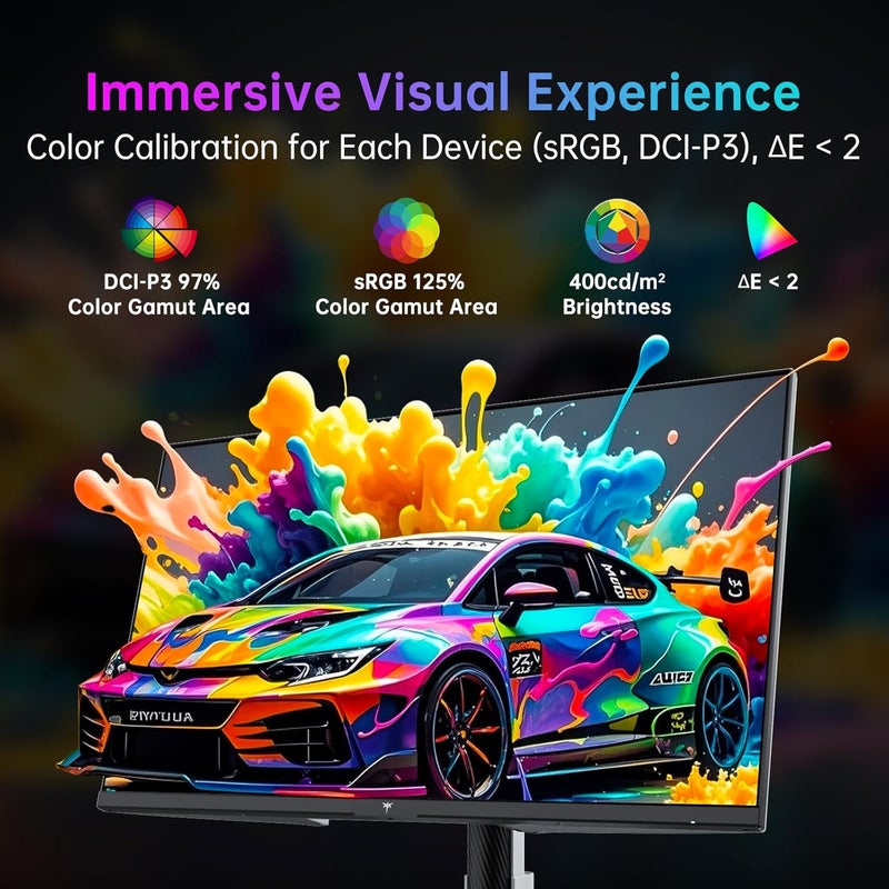 KTC 27 Inch 4K Gaming Monitor, Dual Mode UHD 160Hz & FHD 320Hz, Fast IPS, HDR400, Adaptive Sync, HDMI 2.1 & DP 1.4, 90W Type-C, Height Adjustment PC Monitor, VESA, KVM Support, H27P6 - Image 3