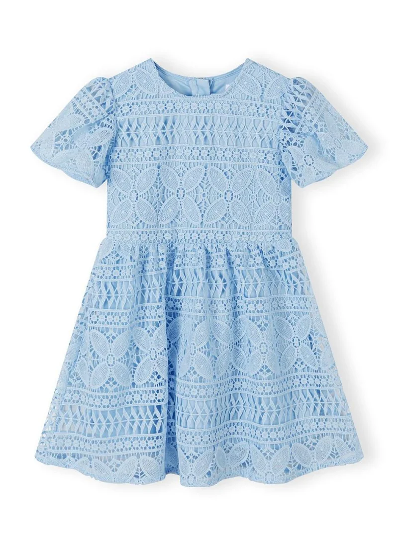 مينوتي Kids Girls Flare Sleeve Dress With Circle Skirt