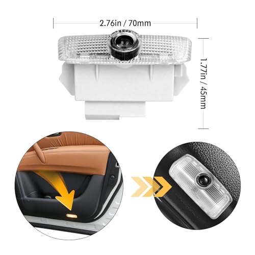 JCRNBU 2PCS Car Door Lights Logo for Patrol 2012-2018, Puddle LED Welcome Accessories, Courtesy Ghost Shadow Light - Image 2