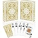 Metsyth Playing CardsDeck of Cards 2 PackPoker Cards SetJumbo Large Print Playing Cards for Adults SeniorsCard Games for Family Game Night Party Casino Magic Gold - Image 2