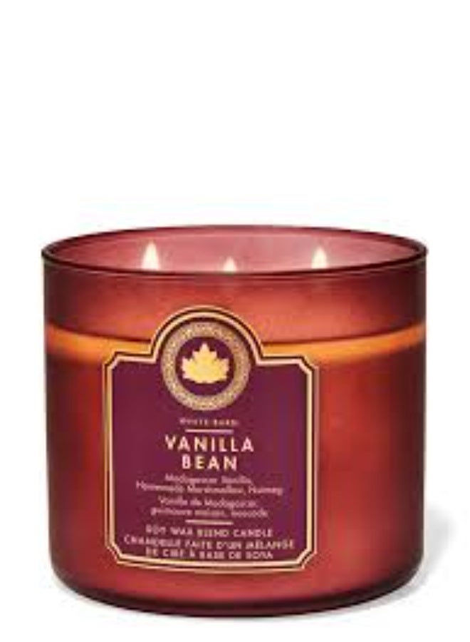 باث آند بودي وركس Vanilla Bean 3-Wick Candle 411g