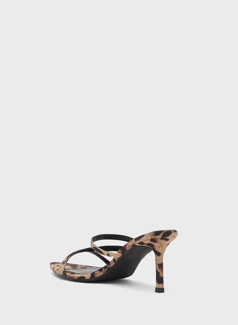 جينجر High Heel Triple Stap Mule