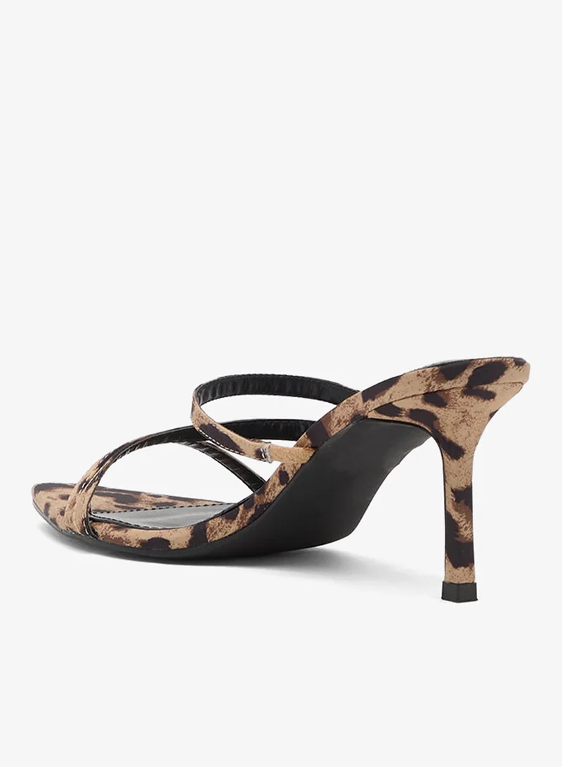 Ginger High Heel Triple Stap Mule