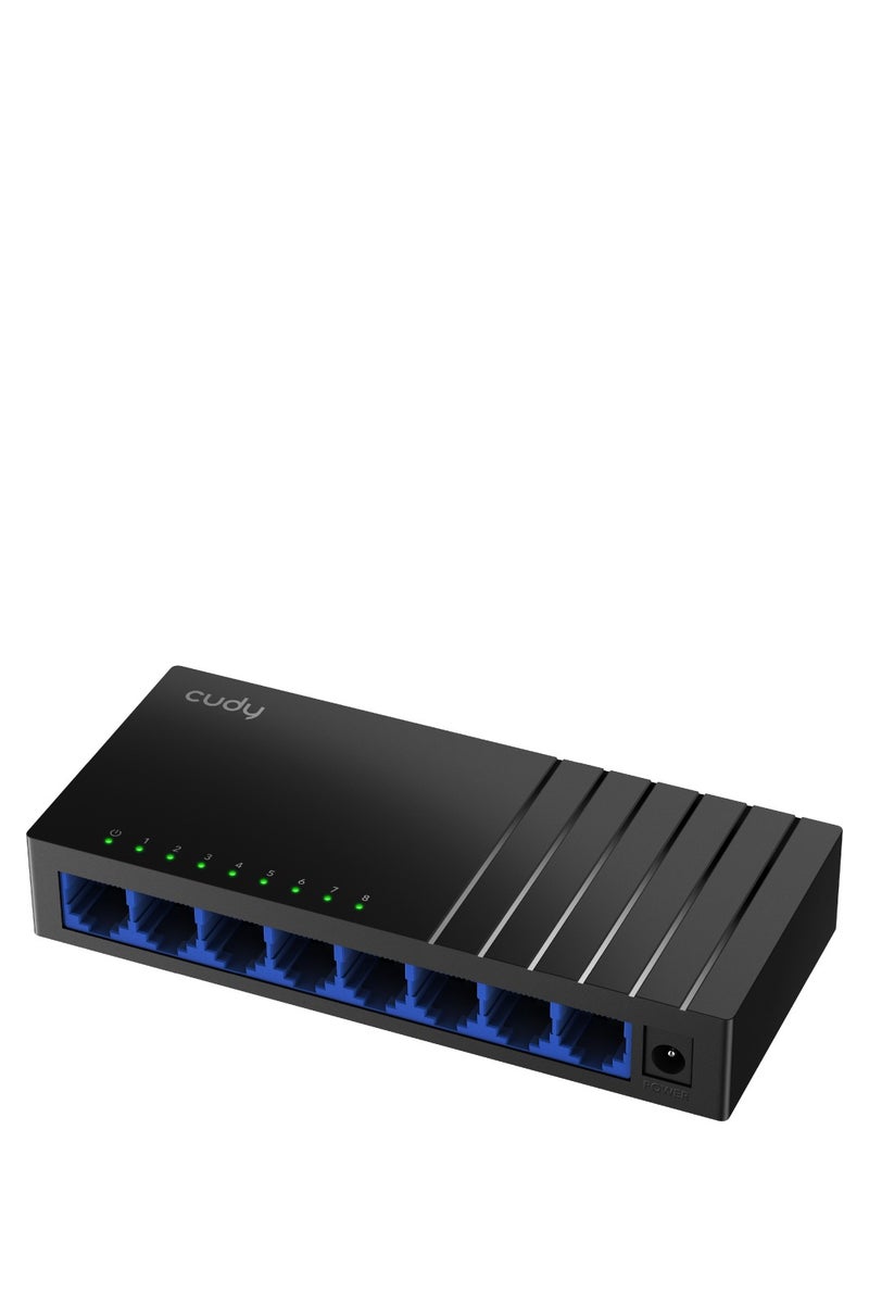 cudy GS108D 8-Port Gigabit Unmanaged Ethernet Switch – Long-Distance, Compact, Desktop & Wall-Mount - Image 1