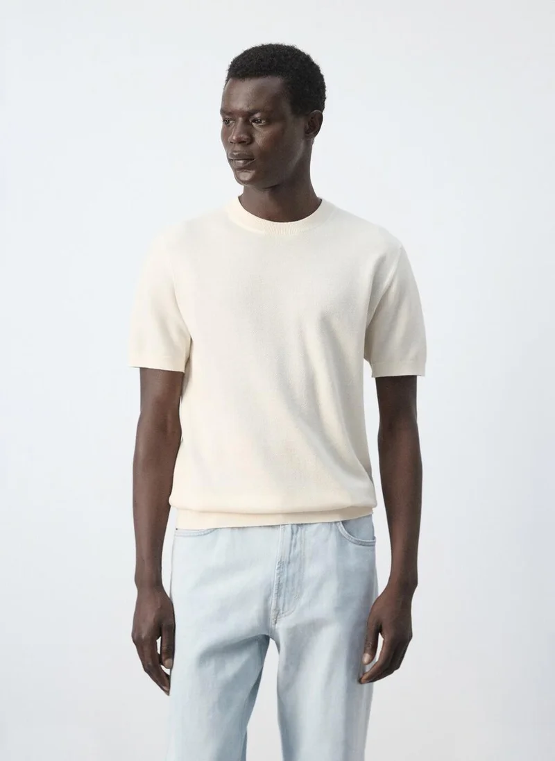 Regular-Fit Knit T-Shirt
