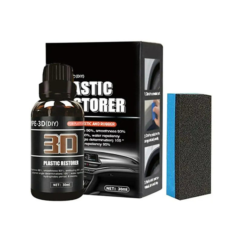 Trim Restorer 30ml Black Ceramic Coating - UV Protection Damage Prevention Car Restoration for Exterior Interior Auto Parts - Image 1