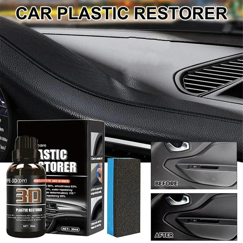 Trim Restorer 30ml Black Ceramic Coating - UV Protection Damage Prevention Car Restoration for Exterior Interior Auto Parts - Image 2