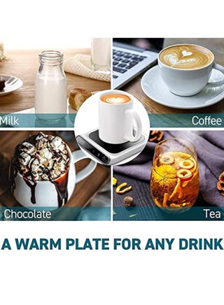 Coffee Cup Warmer, Thermostatic Mug Warmer with 3 Heat Settings and Auto Shut-Off, USB Cup Heater for Desk, Office and Home Use(White) - view 5