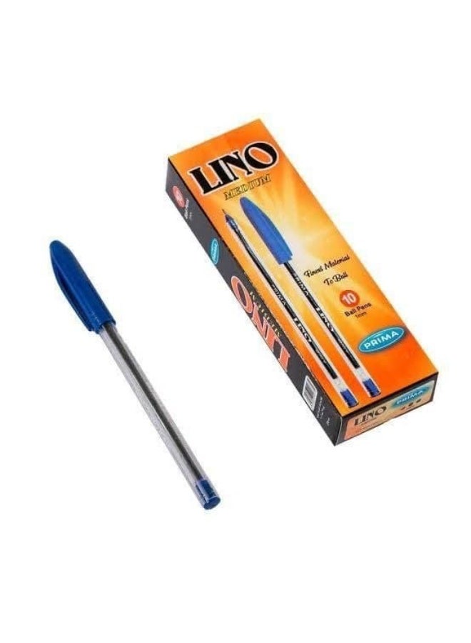 PRIMA Ballpoint pen, 1mm needle tip, blue ink. Beautiful box: 10 pens - Image 2
