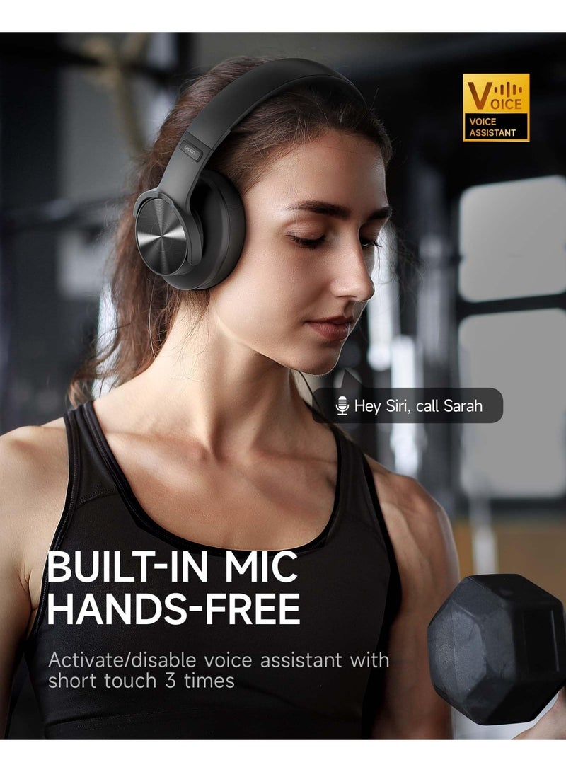 Picun B8 Wireless Bluetooth Headphones, with 3 EQ Modes, Low Latency, Hands-Free Calls, Over Ear Headphones for Travel Home Office Cellphone PC - Image 4