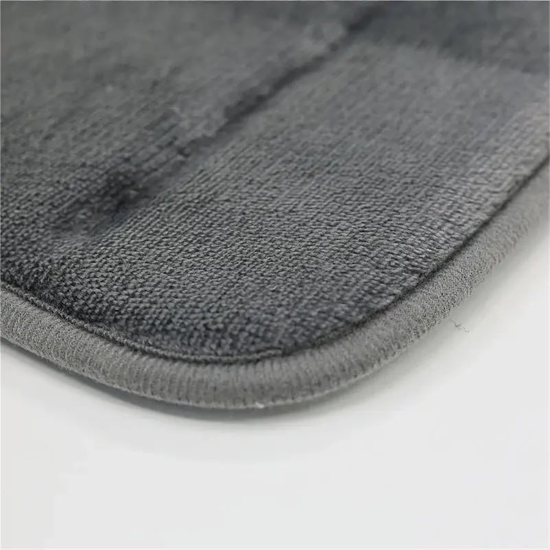 سجادات حمام من نوع Memory Foam: بطانية استحمام ناعمة ومريحة، تمتص الرطوبة (لون أزرق داكن، مقاس 400 مم × 600 مم) - Image 4
