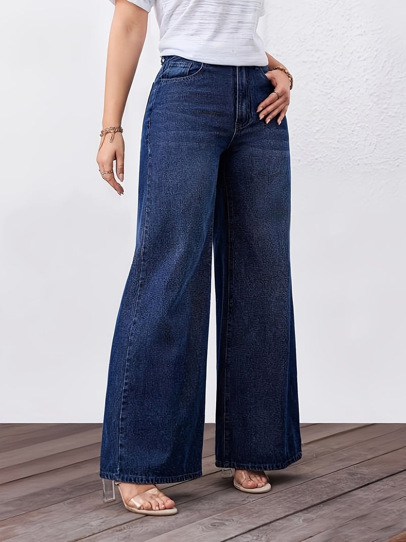High-Waisted Wide-Leg Jeans Are a Trendy Staple for Stylish Women - Image 5