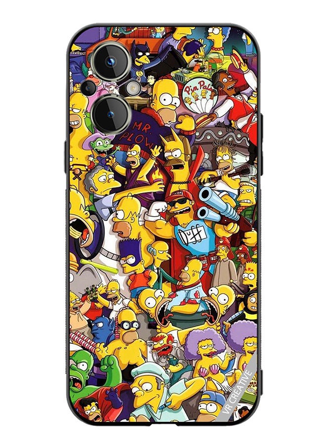 Protective Case Cover For OnePlus Nord N20 5G Simpsons Design Multicolour