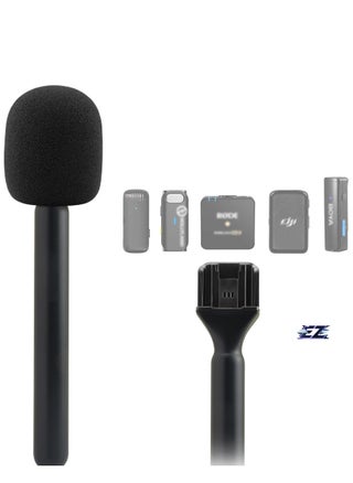 Handheld Mic Adapter Stand for Multiple Branded Wireless Transmitters, Interview Go Handle Stick with Cold Shoe Mount for Secure Mic Holding and Easy Setup – Ideal for Interviews, Vlogging, and Presentations - pzsku/ZDF74A5EE1E4120259F07Z/45/_/1737711607/c0b955ed-2055-4378-93fb-251a546f8896