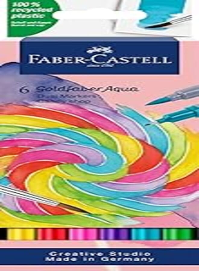 Faber-Castell Goldfaber Aqua Dual Marker - Wallet of 6 - Candy Shop