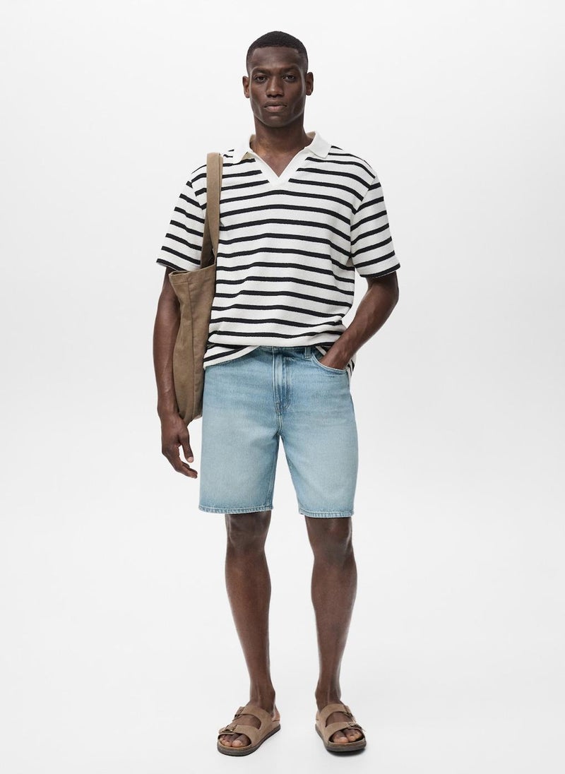 Mango Man Regular-Fit Denim Shorts  - Image 4