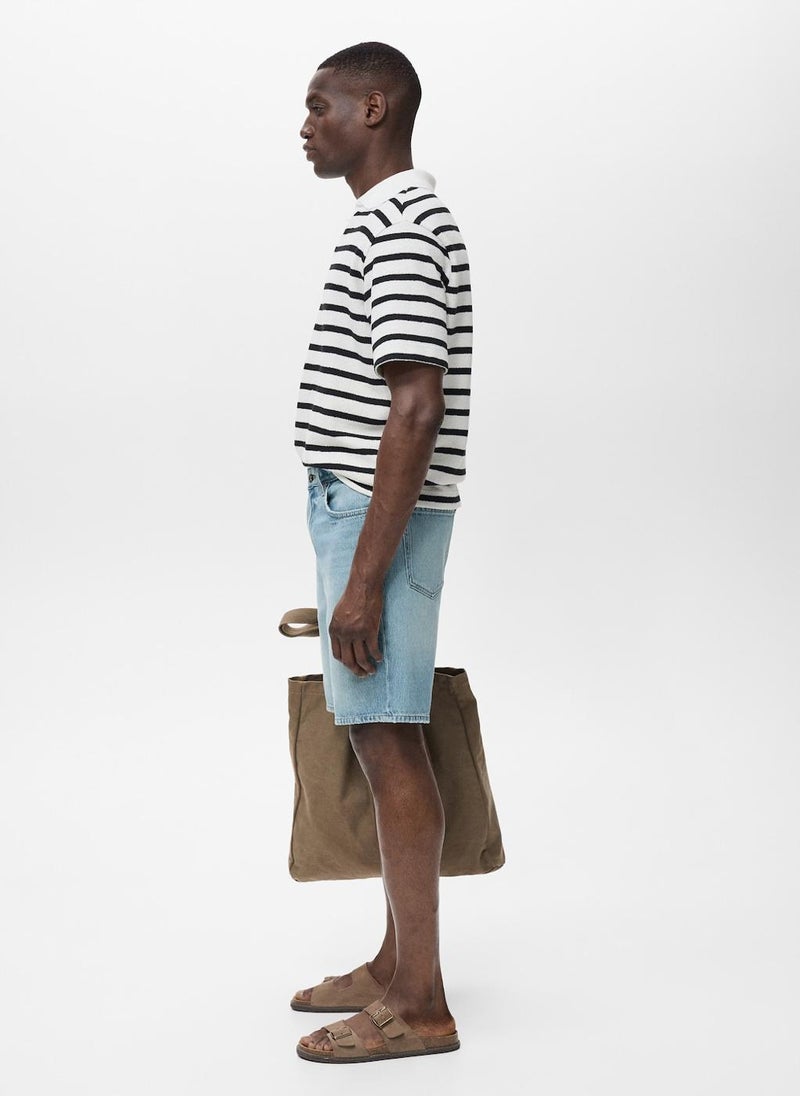Mango Man Regular-Fit Denim Shorts  - Image 3