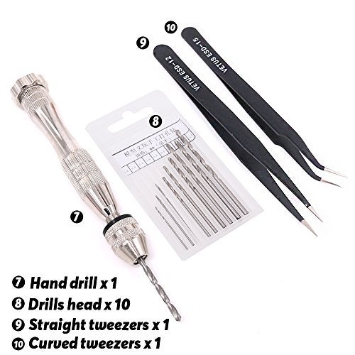 Rustark طقم أدوات الحرف الأساسية من راستارك 27 قطعة لبناء نماذج الهوايات للأدوات المهنية لتجميع نماذج غندام - Image 4