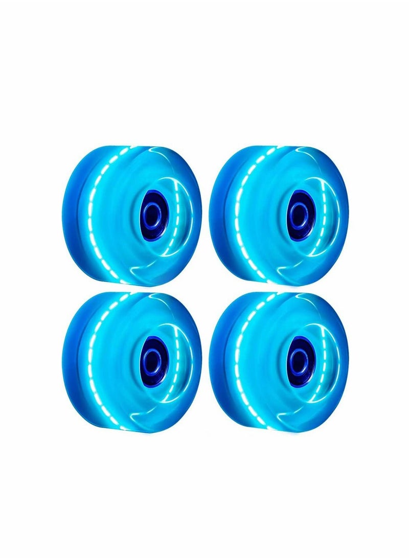 Y&D Skateboard Wheels with Bearings, 4 Pcs Light Up 85A Cruiser Wheels, LED Wheel for Skateboard, Longboard  - Image 1