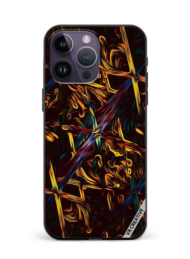 VR CREATIVE Protective Case Cover For Apple iPhone 15 Pro Abstract Design Multicolour - Image 1
