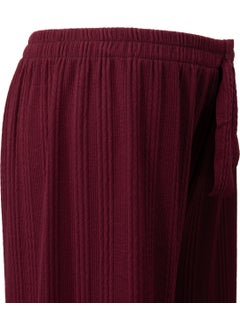 Oppland Women's Winter Trousers Cotton Twist Fabric Elastic Waist Hair Knitted Model Lycra Wide Leg  - Image 4