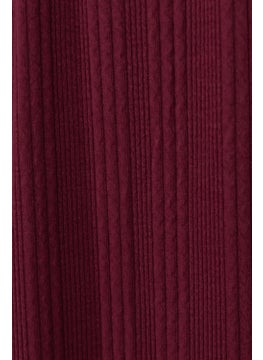 Oppland Women's Winter Trousers Cotton Twist Fabric Elastic Waist Hair Knitted Model Lycra Wide Leg  - Image 5